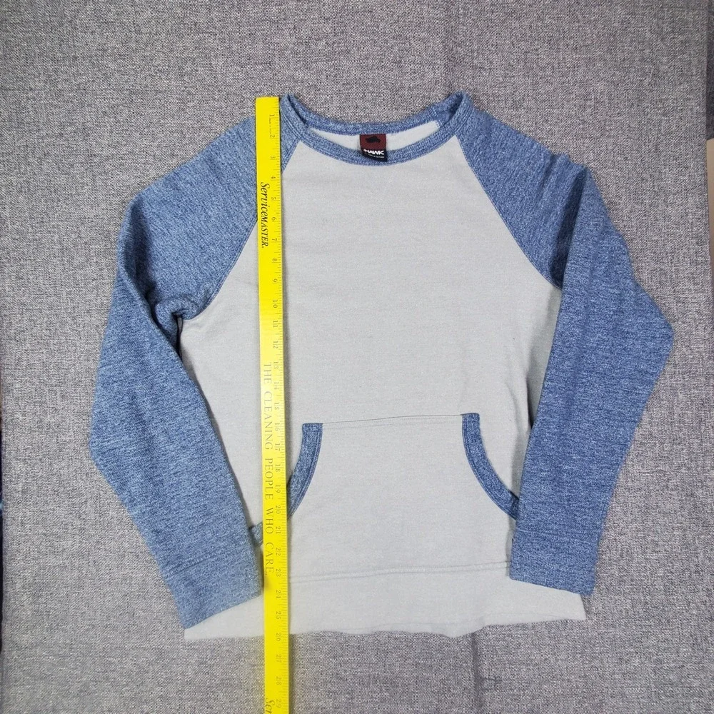 Tony Hawk Sweatshirt Mens Small Crew Neck Pullover Colorblock Fleece Gray